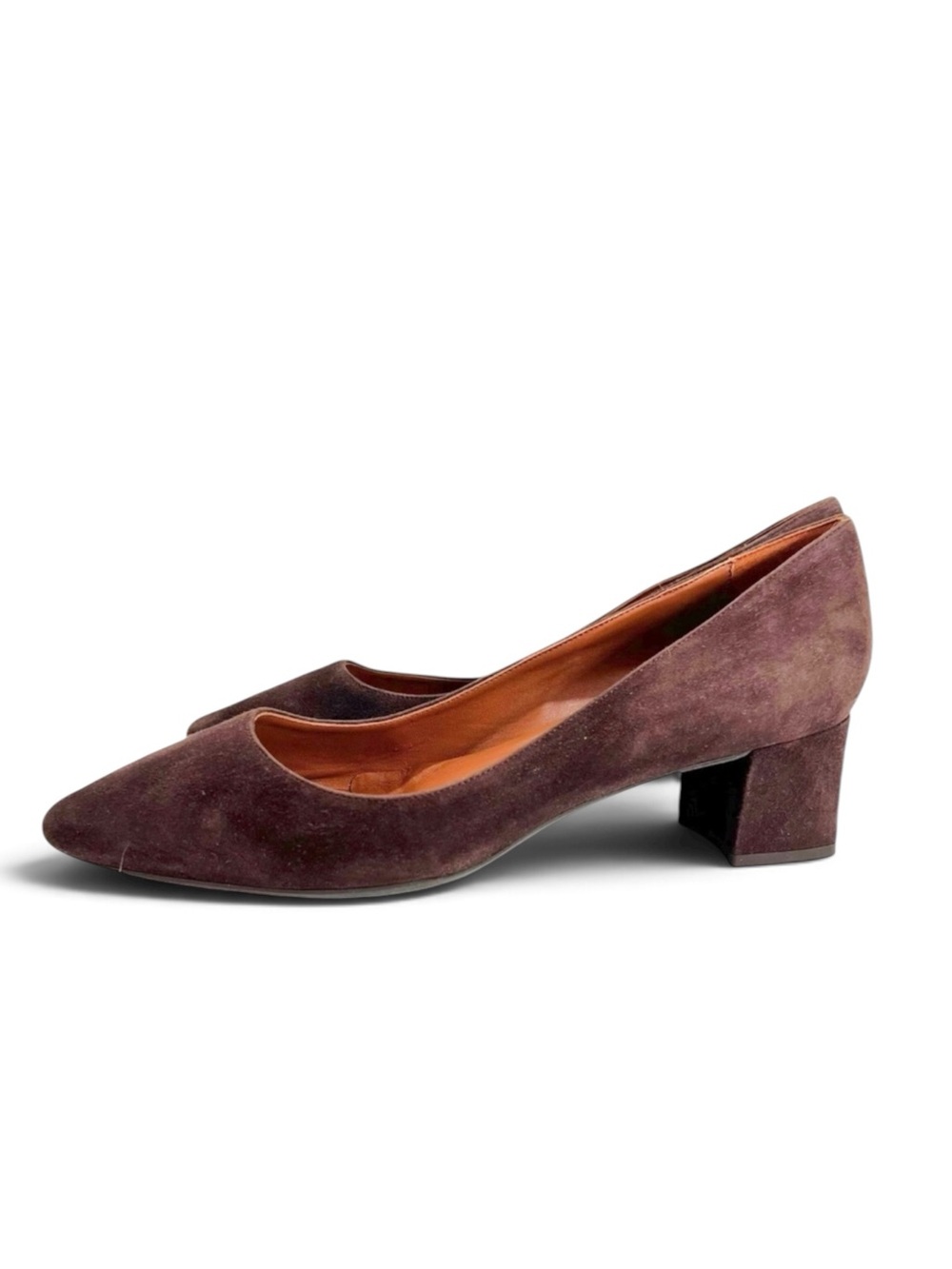 Aquatalia Espresso Brown Pasha Suede Pumps